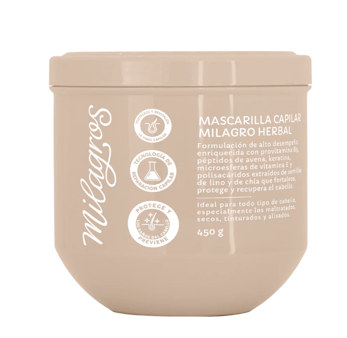 Mascarilla capilar Milagro Herbal